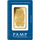 100g Fortuna Gold Bar | Certicard | PAMP Suisse  