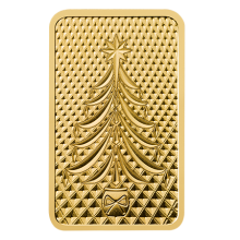 1g 'Merry Christmas' Gold Bar in Blister Pack | The Royal Mint